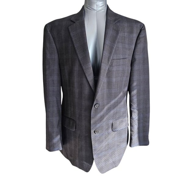 MICHAEL KORS Men's Checked Jacket, 100% Wool, Size 44R Stylish men's jacket - Picture 1 of 8